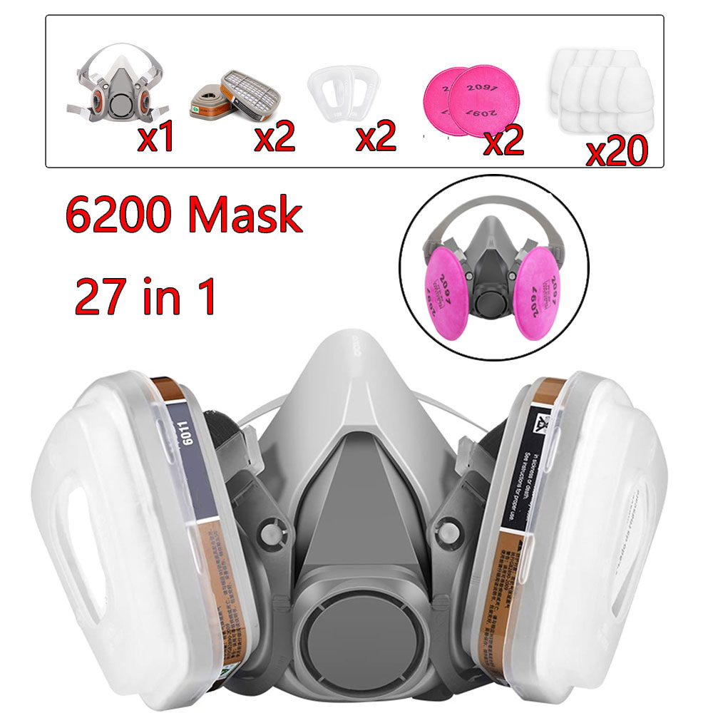 Dust Mask Construction - 27w1 6200 półmaska ​​przeciwpyłowa maska ​​​​oddechowa
